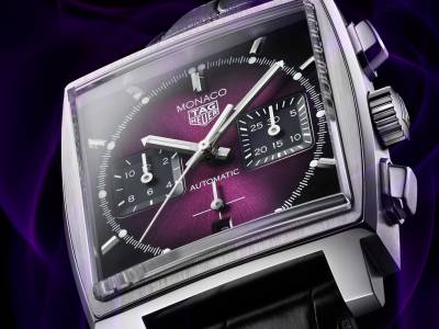 Watch of the Week TAG Heuer Monaco Purple Dial Limited Edition